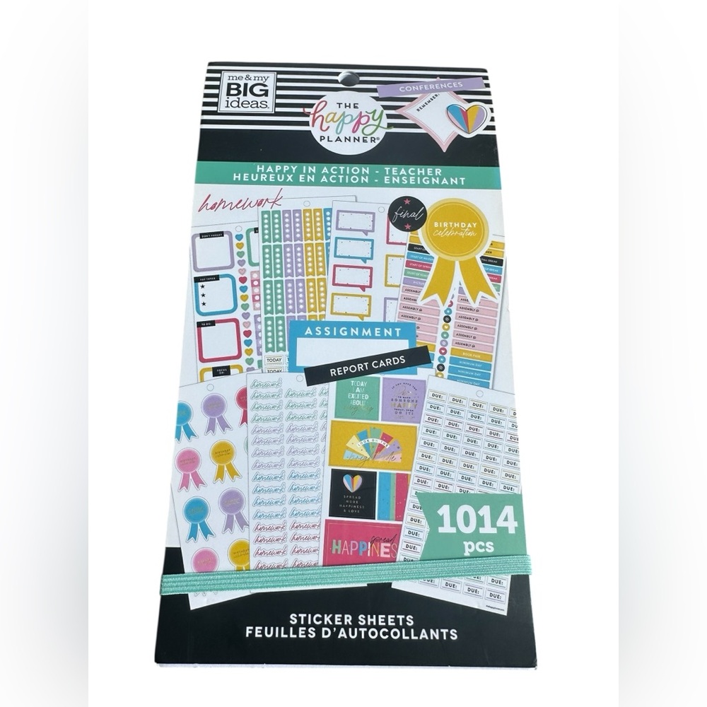 The Happy Planner Happy in Action Teacher Sticker Book